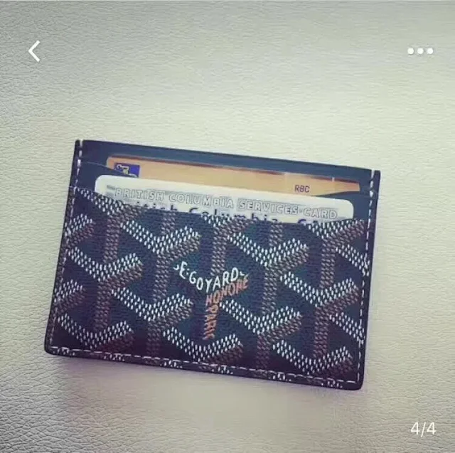 Goyard Wallets & Card Holders Chevron Canvas Holder product detail image 3