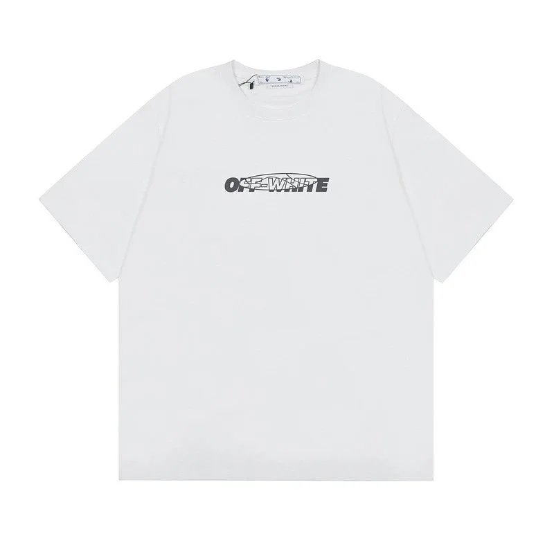 Off-White T-Shirts Graphic Print — F64 white