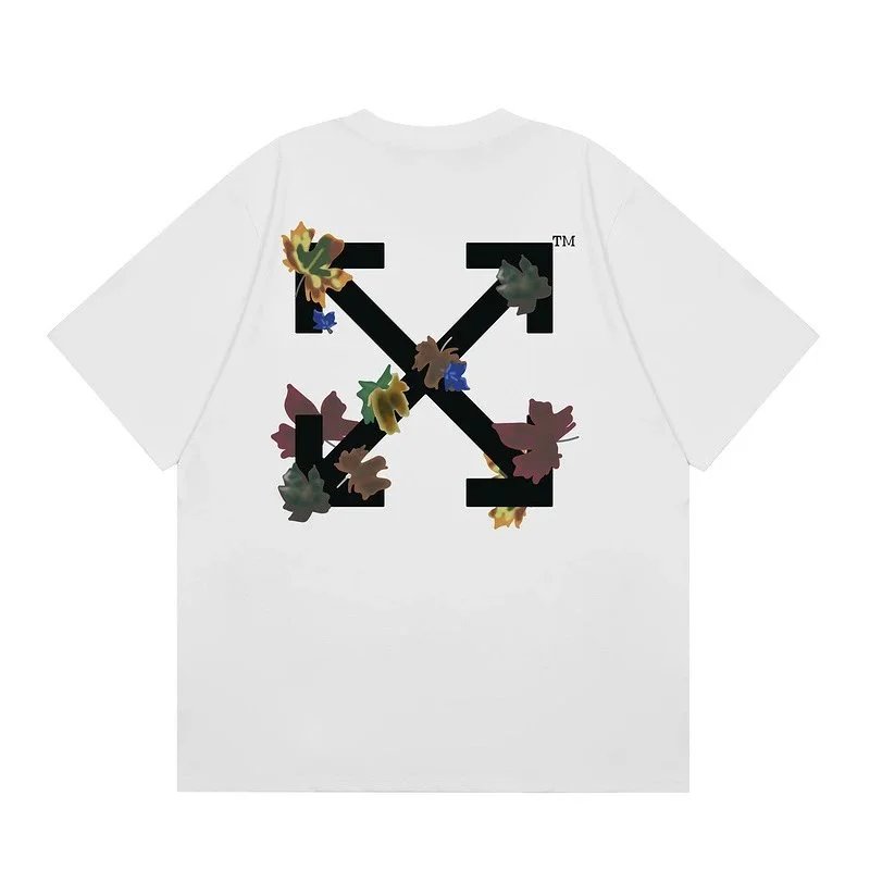 Off-White T-Shirts Graphic Print — F52 white