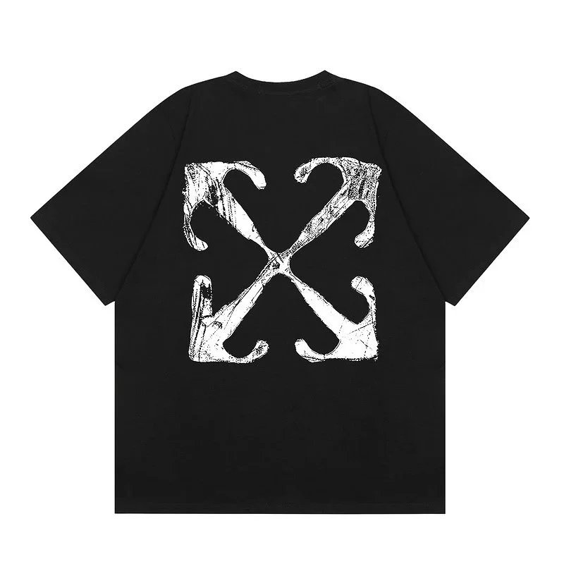 Off-White T-Shirts Graphic Print — F57 black