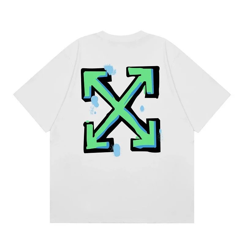 Off-White T-Shirts Graphic Print — F40 white