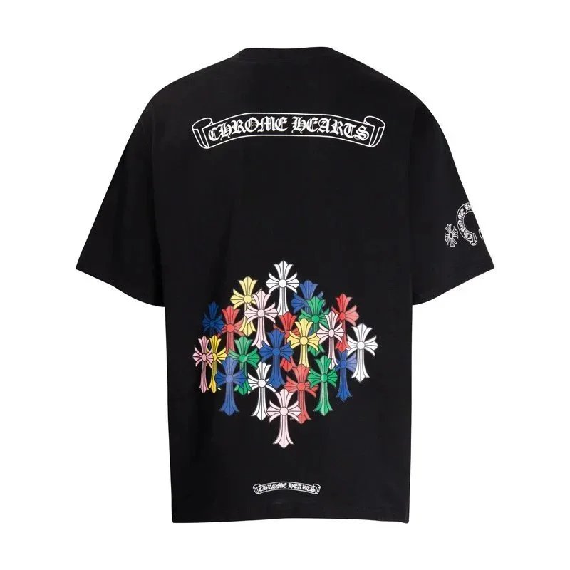 Chrome Hearts T-Shirts Short-Sleeve T-Shirt with Cross Graphic Print image 4