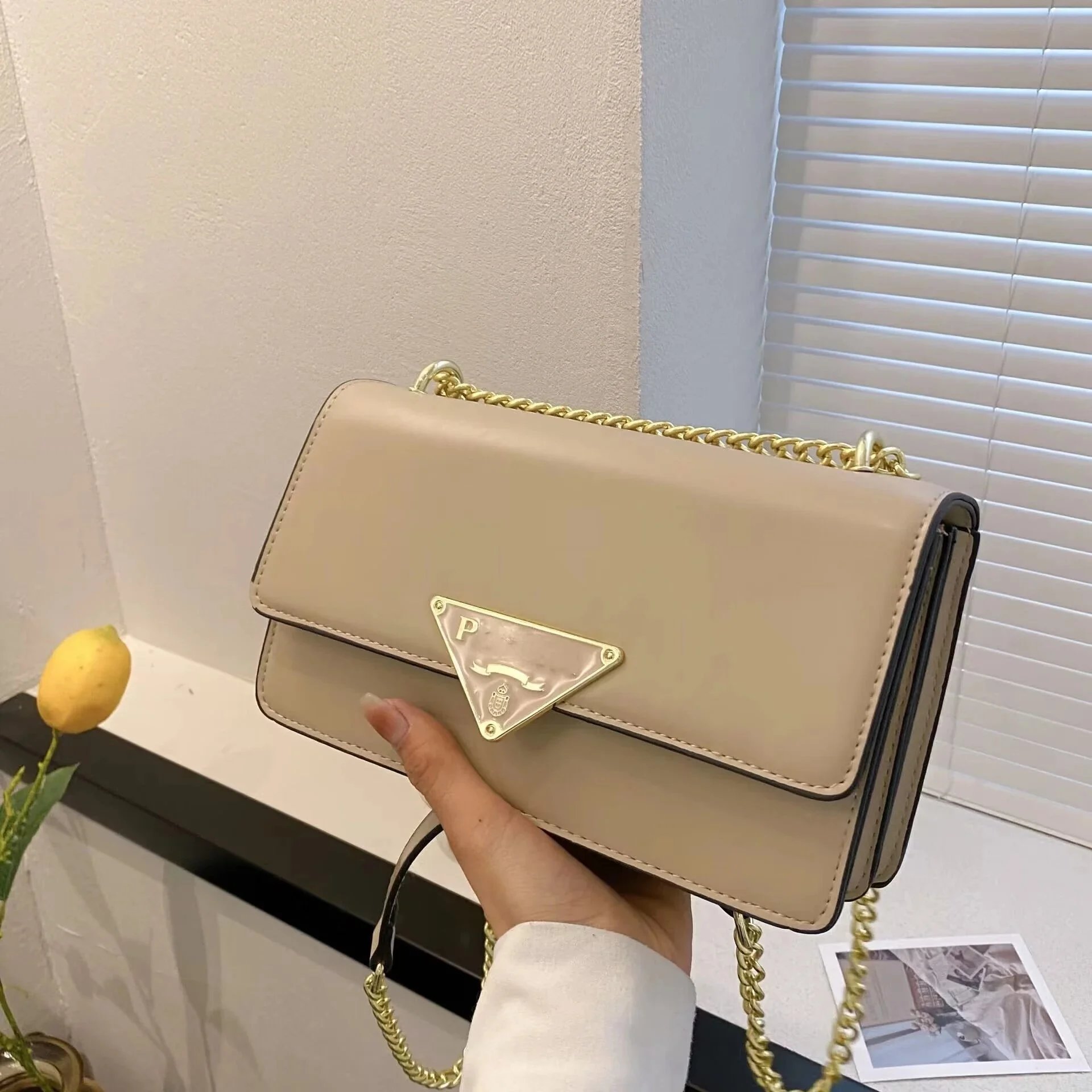 Prada Shoulder Bags Rectangular Flap Chain-Strap image 9