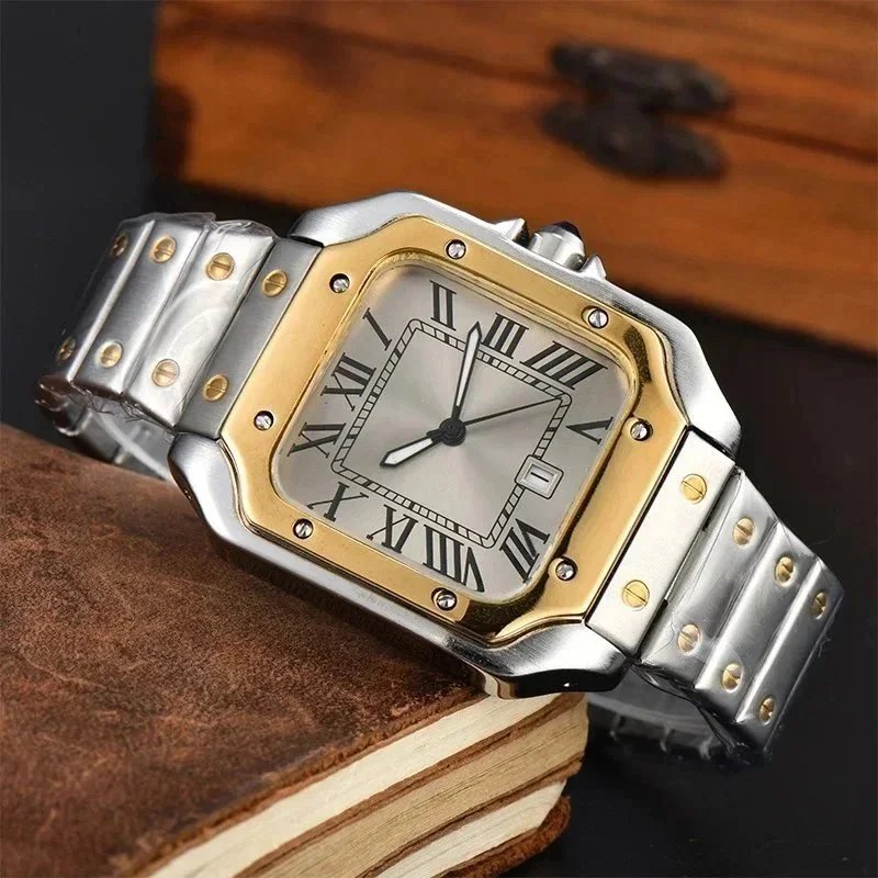 Cartier Watches Santos de square Roman-numeral watch — 1
