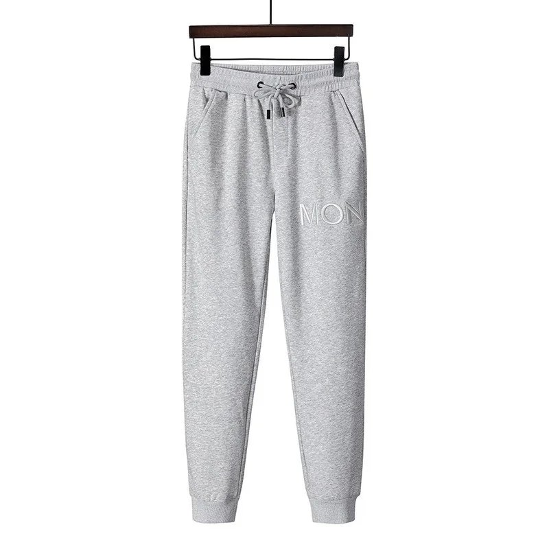 Moncler Tracksuits Embroidered-logo zip-up hooded sweatshirt and jogger set image 4