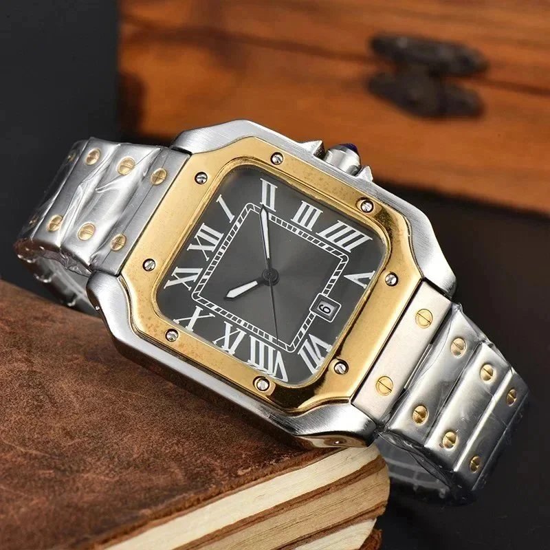 Cartier Watches Santos de square Roman-numeral watch — 5