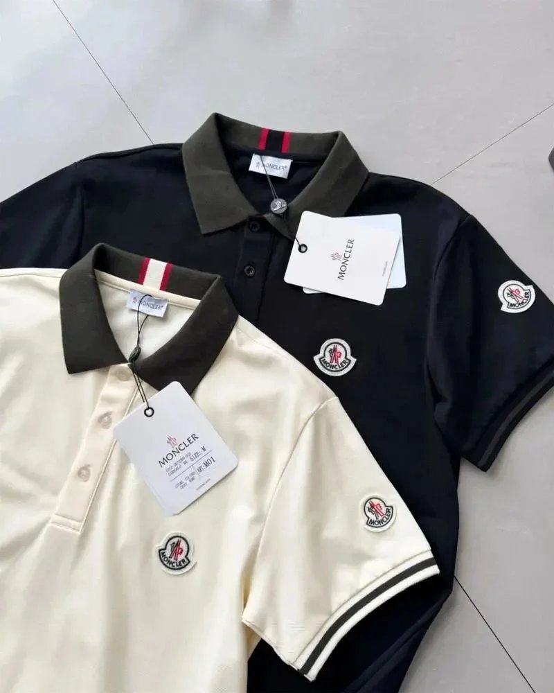 MONCLER蒙口25年春夏POLO衫男士男生新款珠地网眼布棉质经典POLO 4