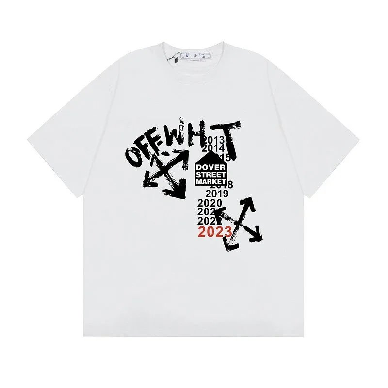 Off-White T-Shirts Graphic Print — F63 white