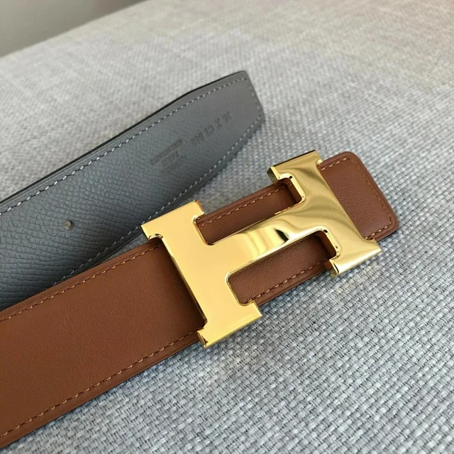 Hermès Belts Reversible 32 mm leather belt with H buckle product detail image 8
