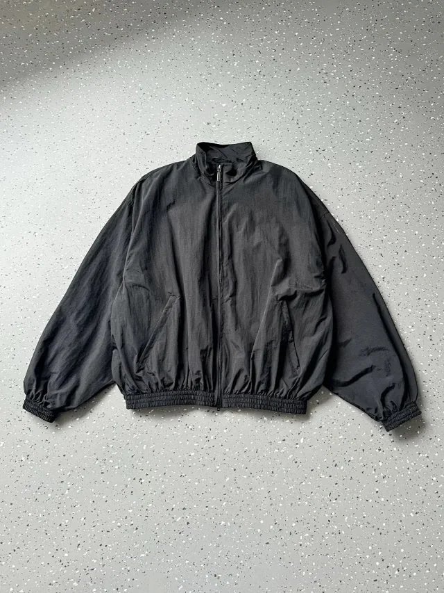 Balenciaga Jackets Stand-collar zip-up jacket with back logo print image 5