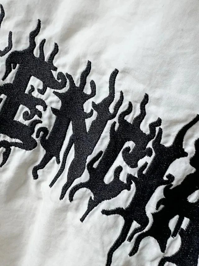 Balenciaga Jackets Stand-collar zip-up jacket with back logo print image 7
