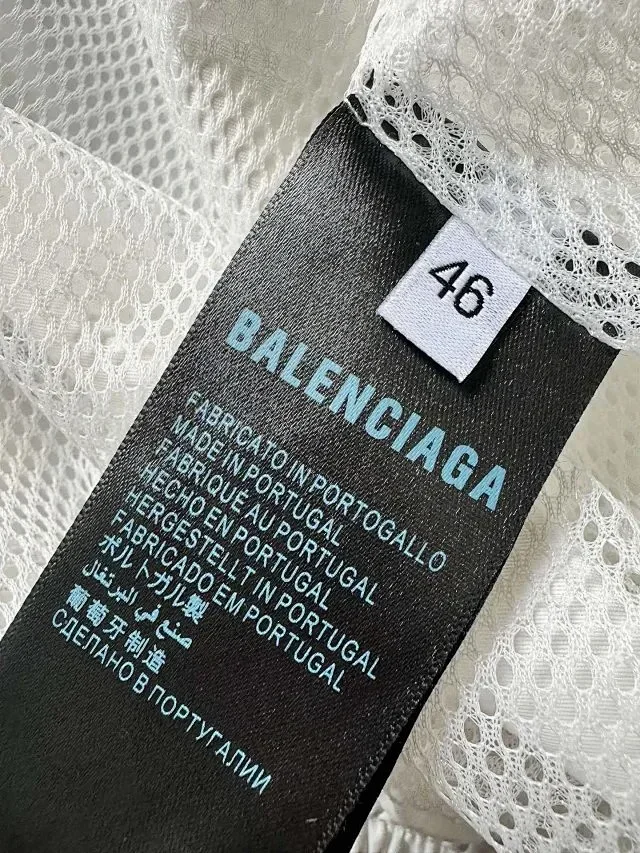 Balenciaga Jackets Stand-collar zip-up jacket with back logo print product detail image 7