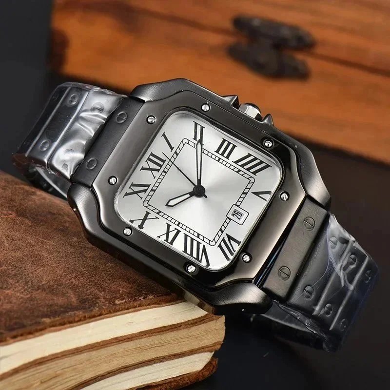 Cartier Watches Santos de square Roman-numeral watch — 11