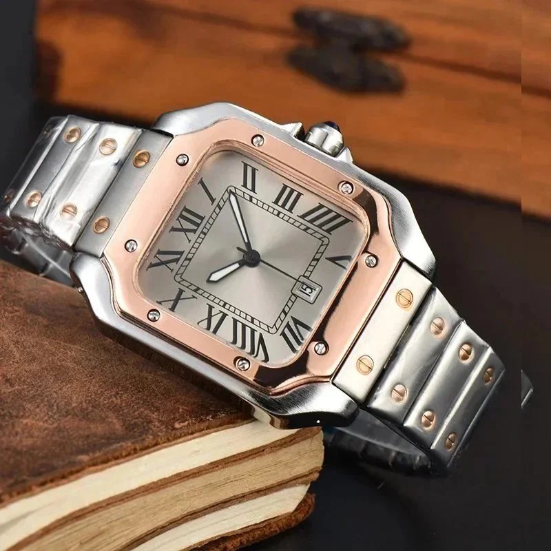 Cartier Watches Santos de square Roman-numeral watch — 17
