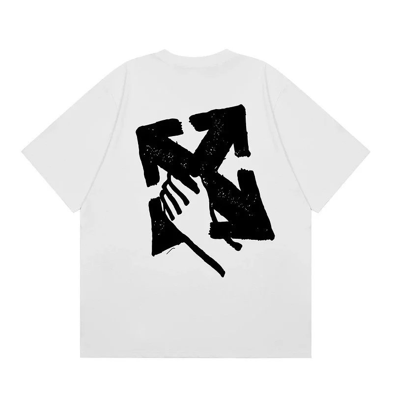 Off-White T-Shirts Graphic Print — F42 white