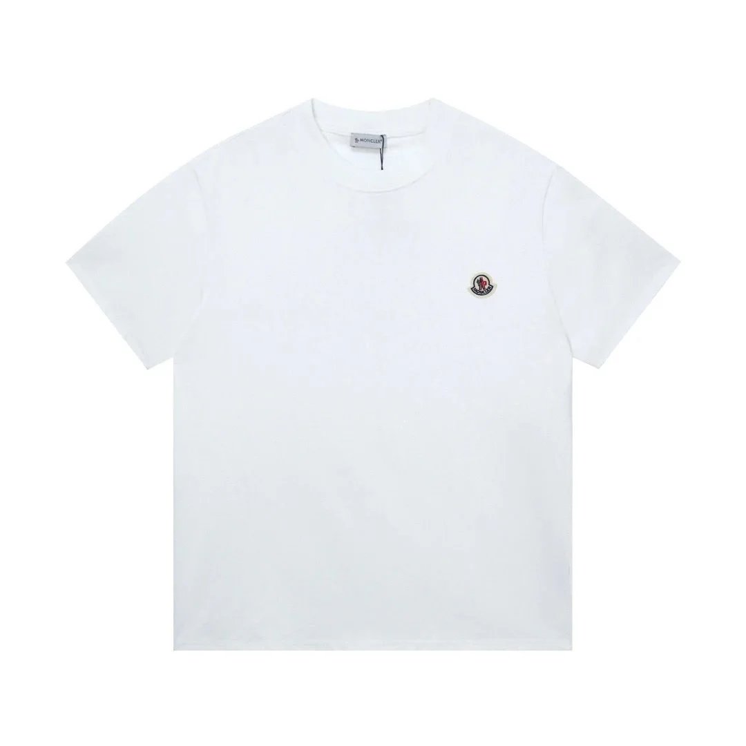 Moncler T-Shirts Logo-Print Crewneck T-Shirt — 808 white