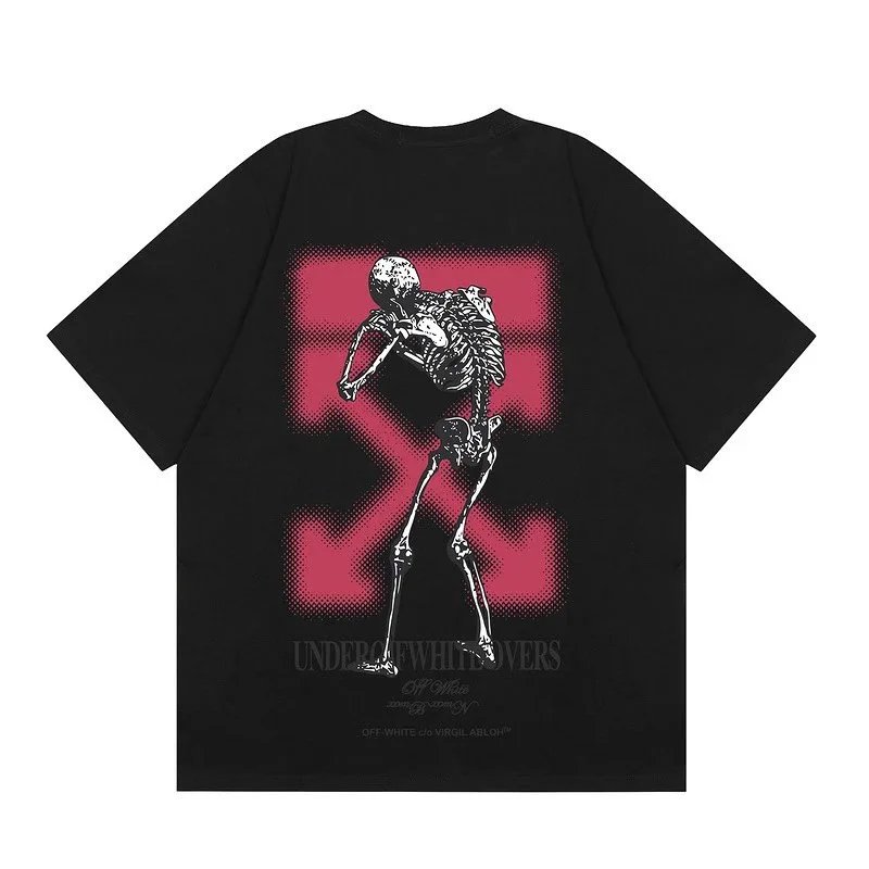 Off-White T-Shirts Graphic Print — F39 black