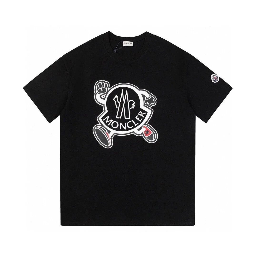 Moncler T-Shirts Logo-Print Crewneck T-Shirt — 804 black