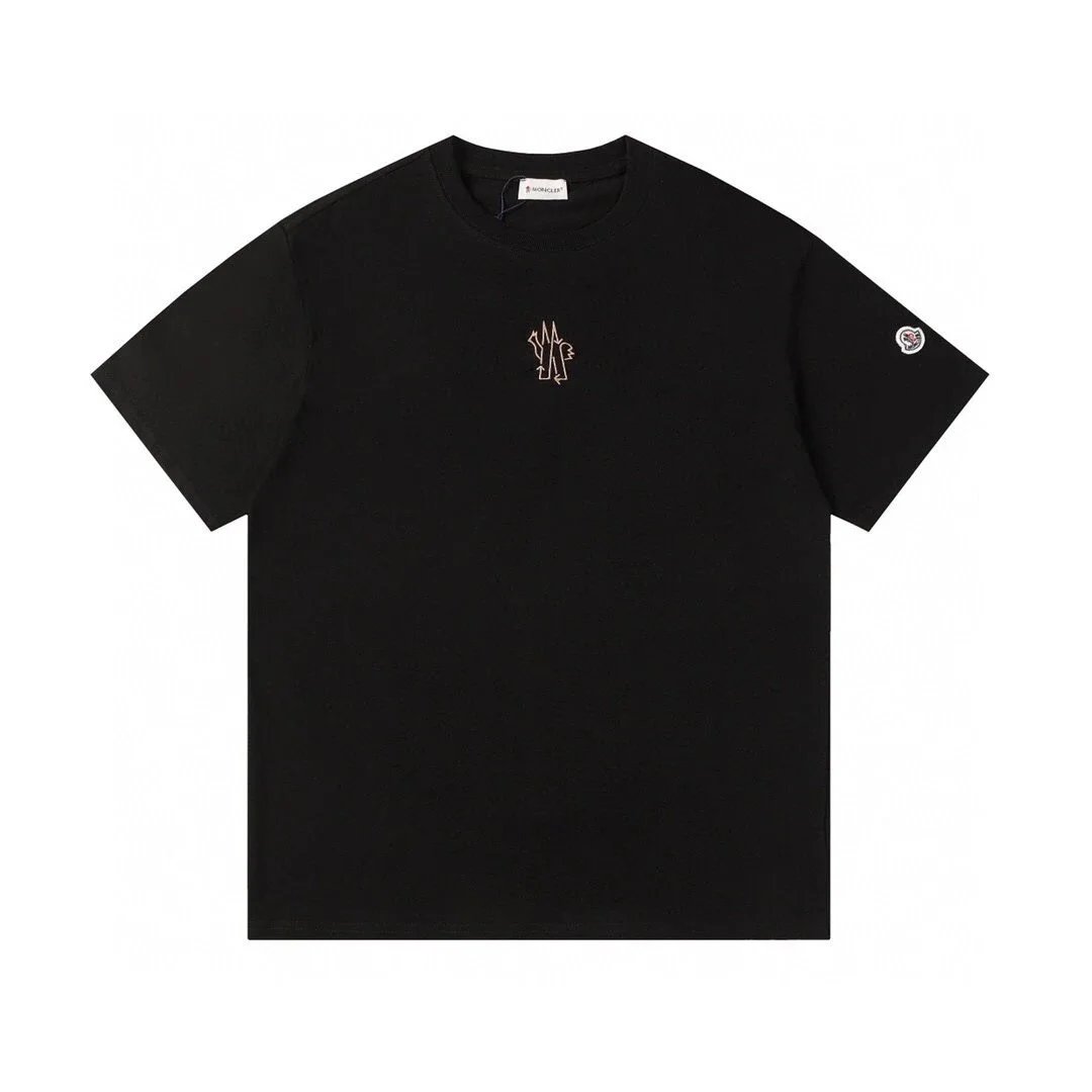 Moncler T-Shirts Logo-Print Crewneck T-Shirt — 824 black