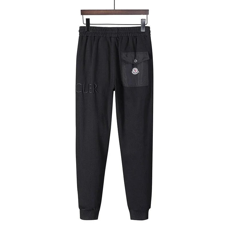 Moncler Tracksuits Embroidered-logo zip-up hooded sweatshirt and jogger set image 6