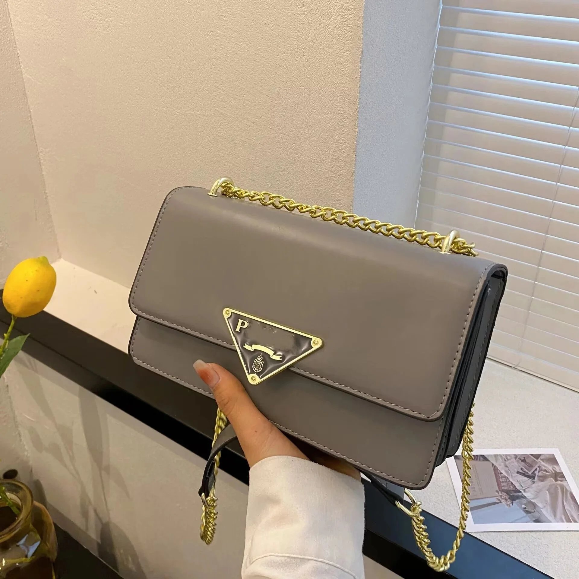 Prada Shoulder Bags Rectangular Flap Chain-Strap image 6