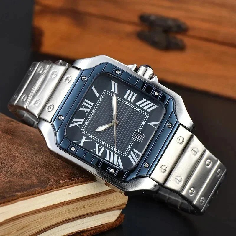 Cartier Watches Santos de square Roman-numeral watch — 26