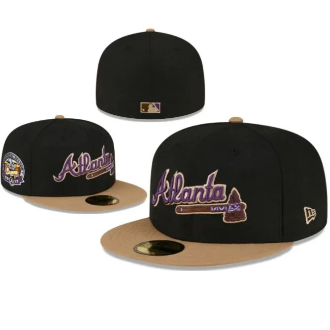 New Era Hats 59FIFTY Atlanta Braves flat-brim fitted cap image 8