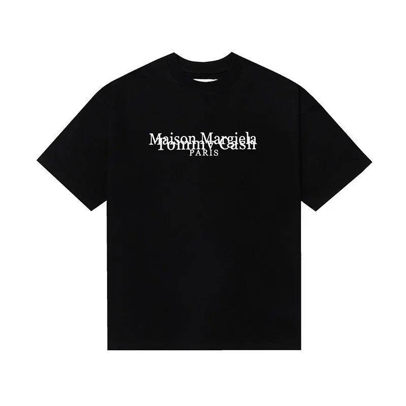 Maison Margiela T-Shirts Crew Neck Graphic — 610 Black