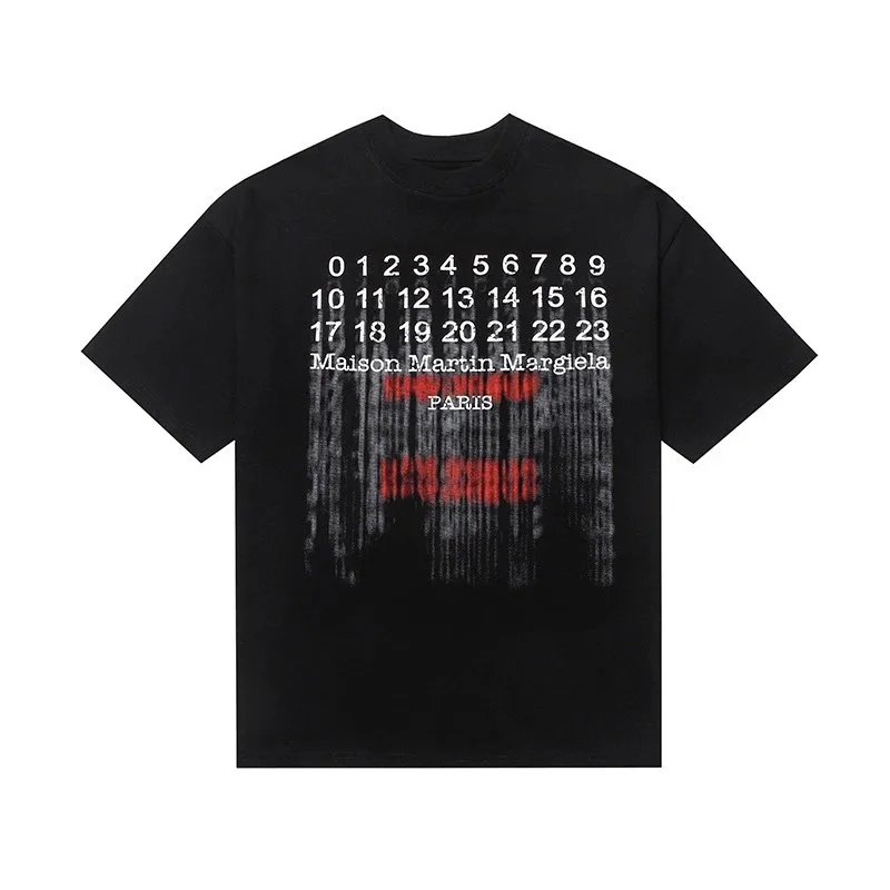 Maison Margiela T-Shirts Crew Neck Graphic — 602 black