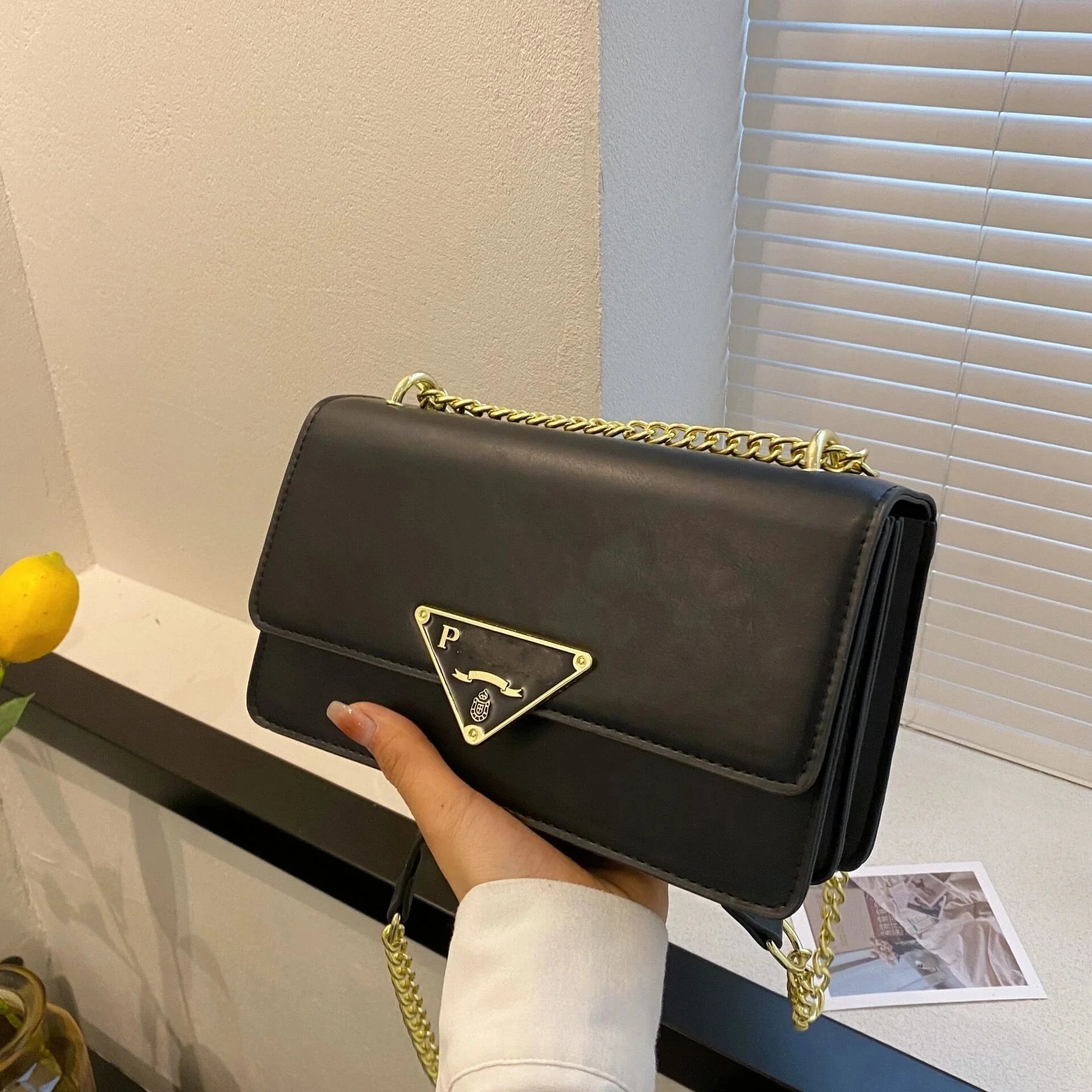 Prada Shoulder Bags Rectangular Flap Chain-Strap image 4