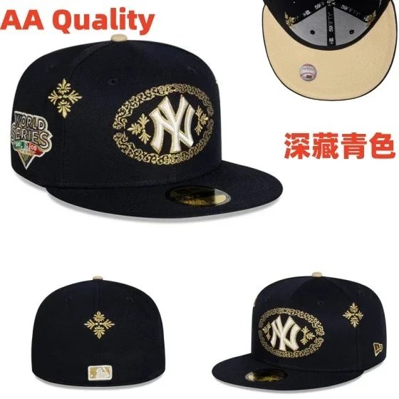 New York Yankees Hats Fitted Flat-Brim Baseball Cap — Figure 15