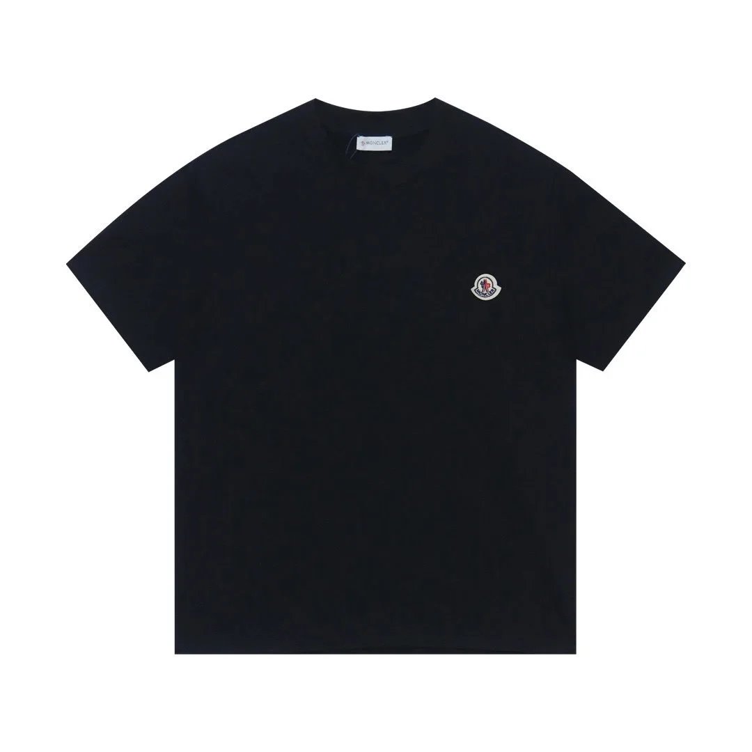 Moncler T-Shirts Logo-Print Crewneck T-Shirt — 808 black