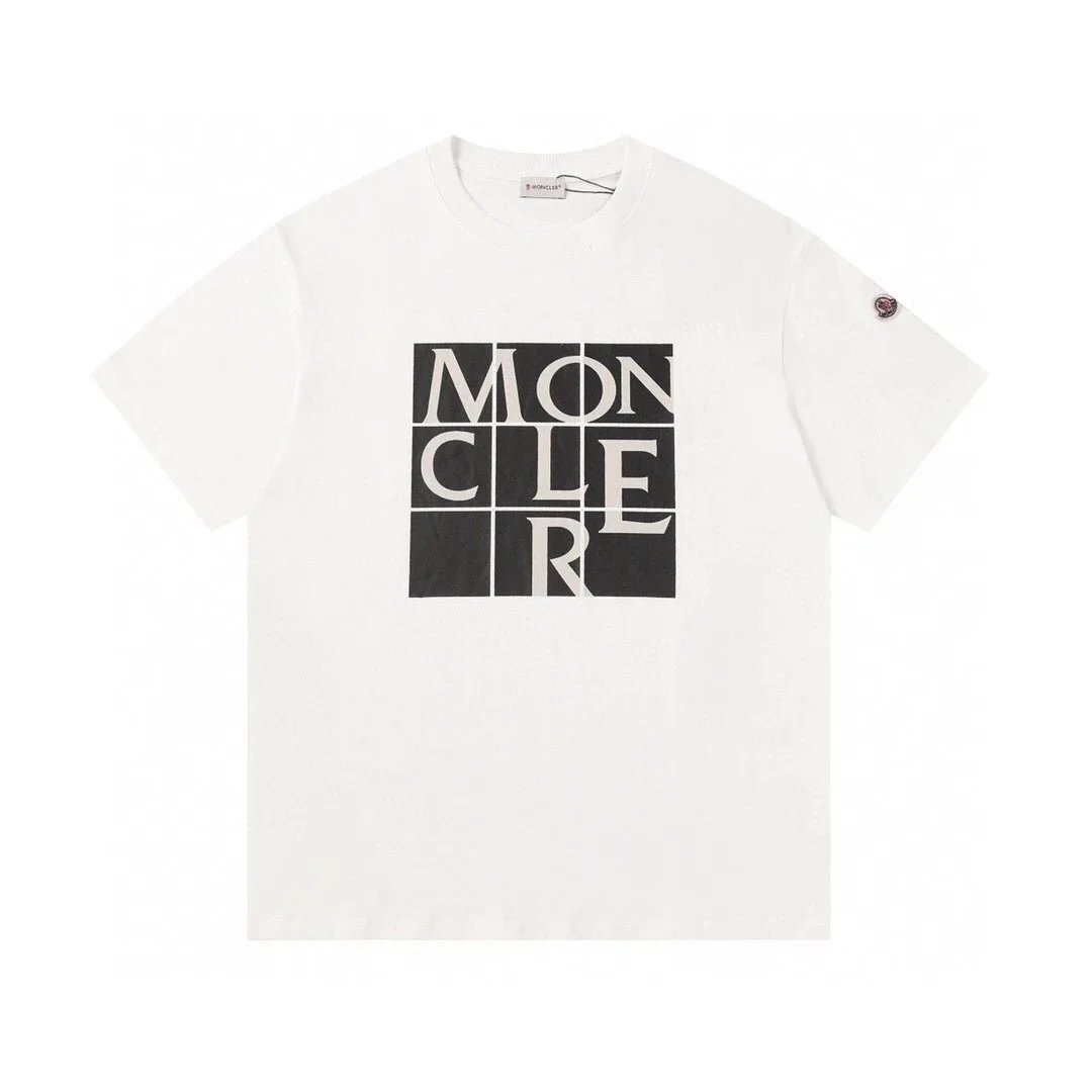 Moncler T-Shirts Logo-Print Crewneck T-Shirt image 4