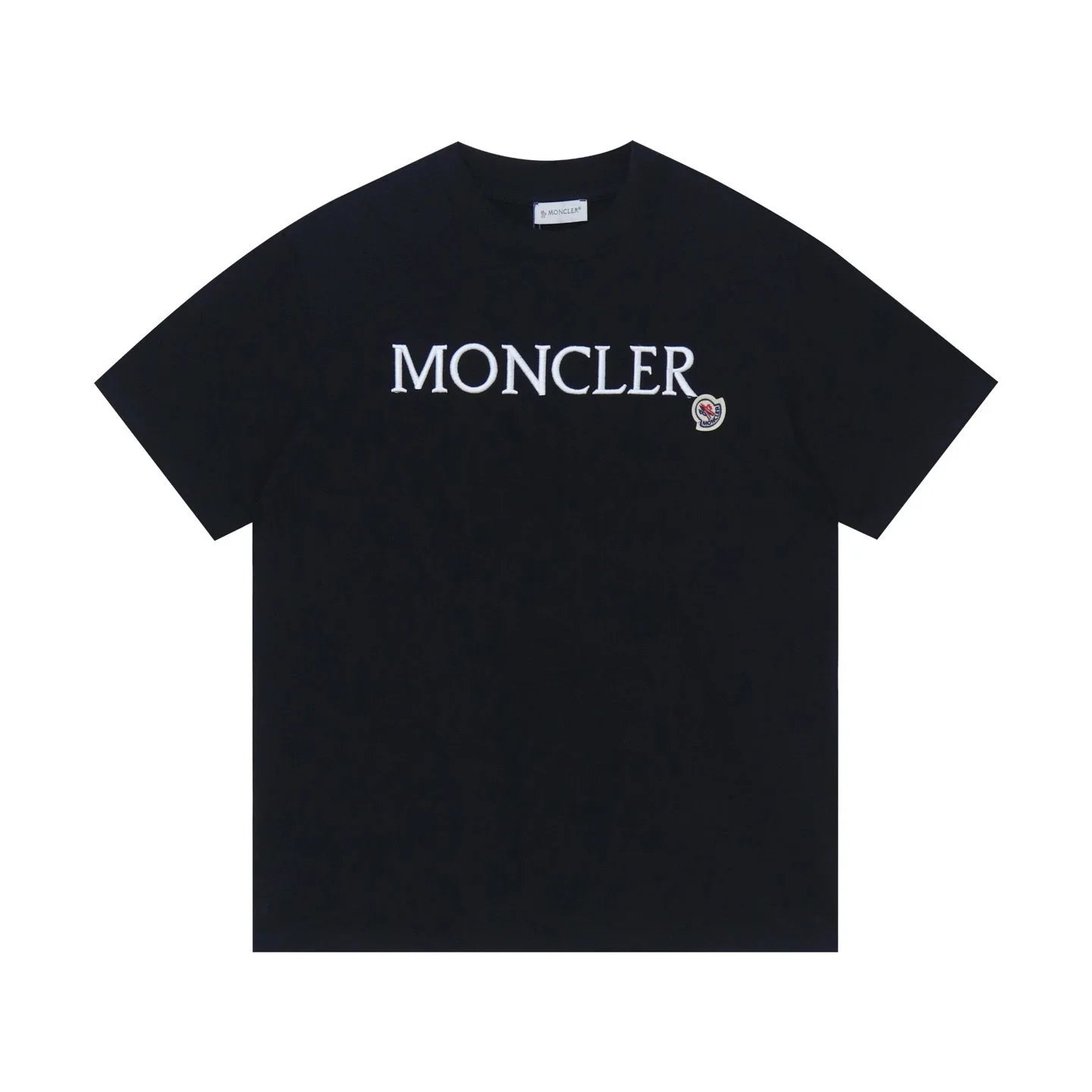 Moncler T-Shirts Logo-Print Crewneck T-Shirt — 813 black