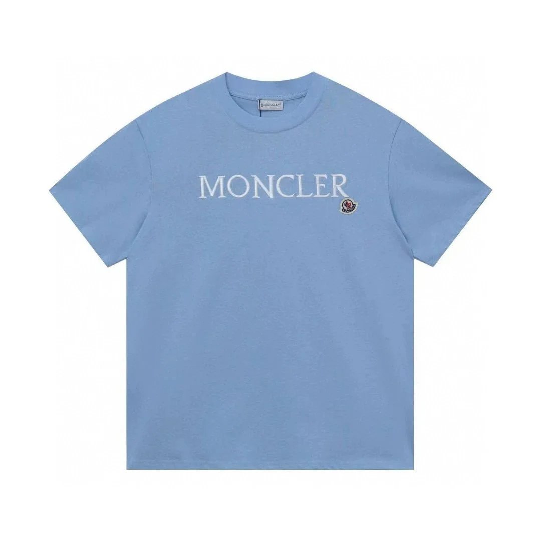 Moncler T-Shirts Logo-Print Crewneck T-Shirt — 813 Days of Blue Sky