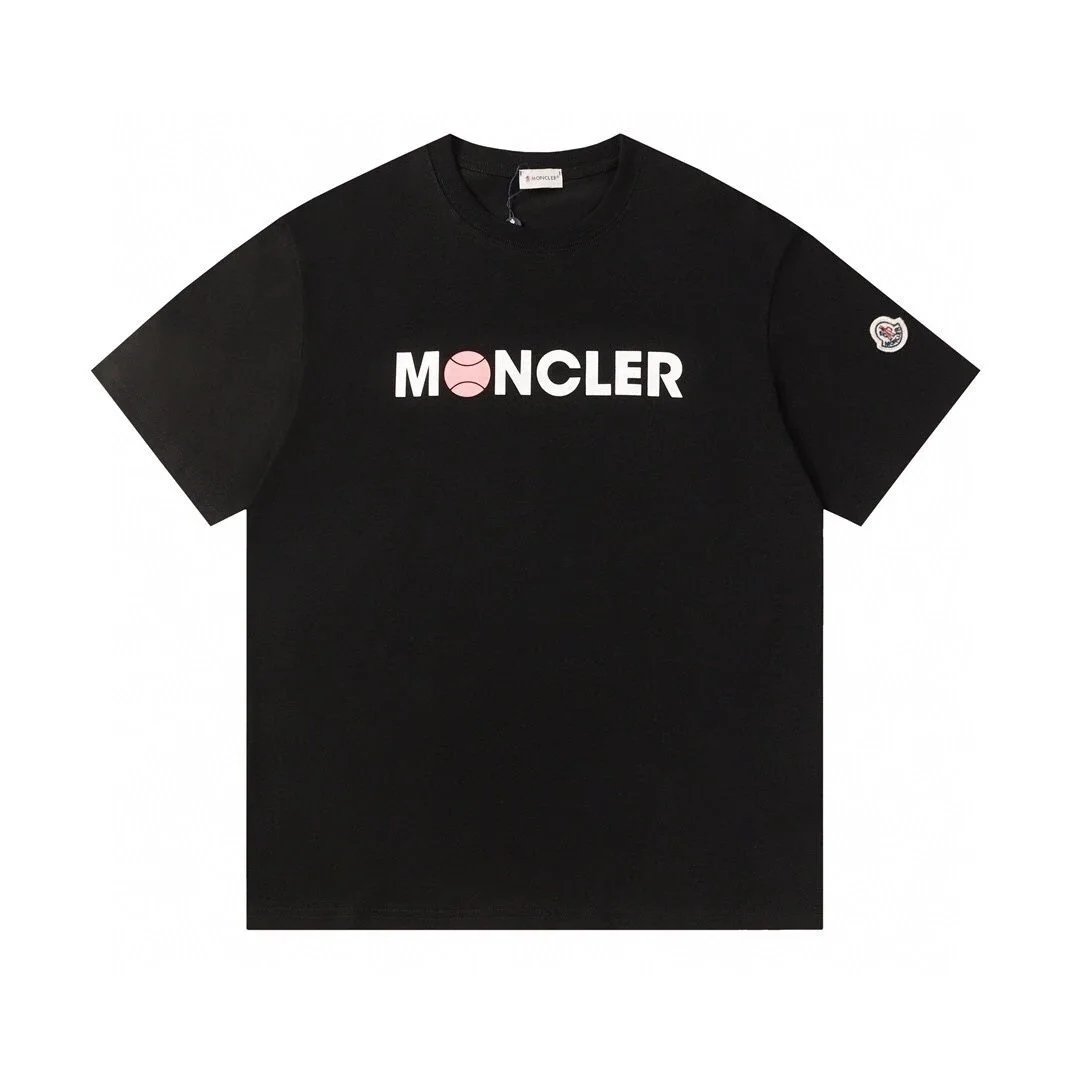 Moncler T-Shirts Logo-Print Crewneck T-Shirt — 826 black