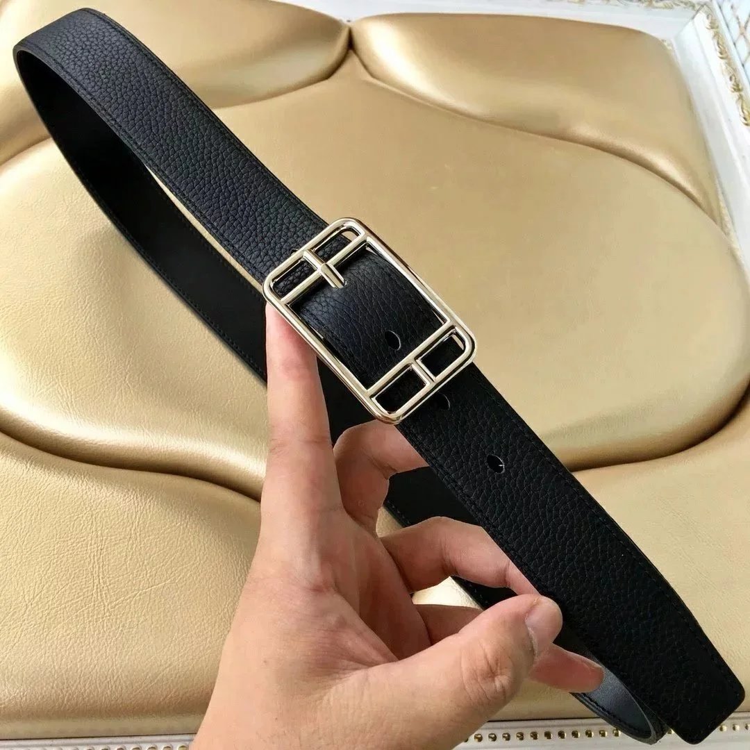 Unbranded Belts Pebbled Leather Pin Buckle Belt image 6