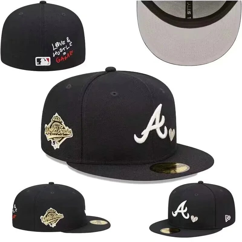 New Era Hats 59FIFTY Atlanta Braves flat-brim fitted cap image 2