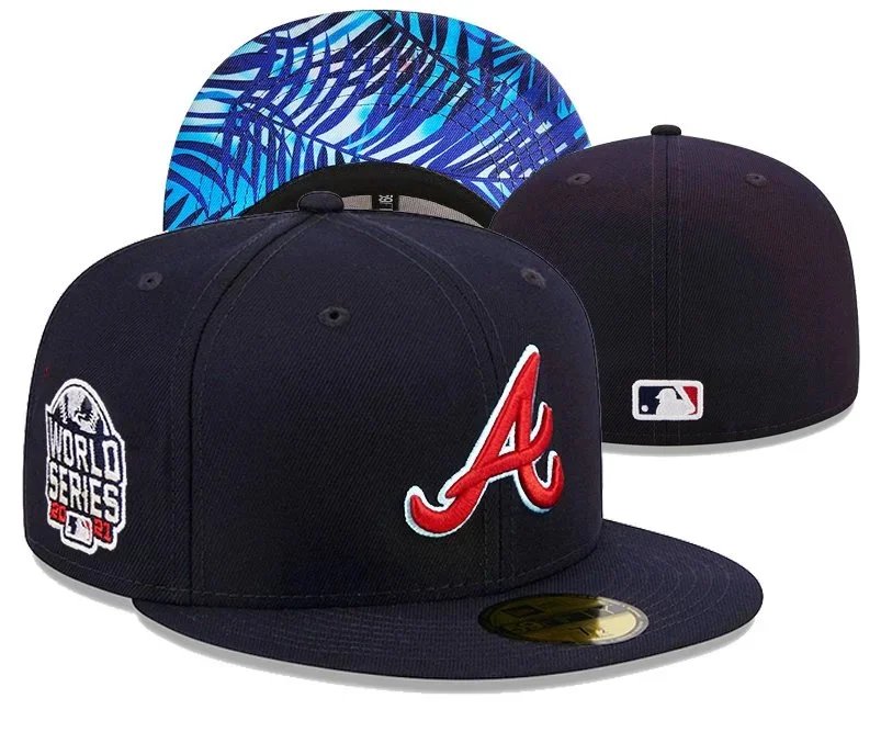 New Era Hats 59FIFTY Atlanta Braves flat-brim fitted cap image 3