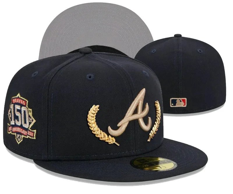 New Era Hats 59FIFTY Atlanta Braves flat-brim fitted cap image 7