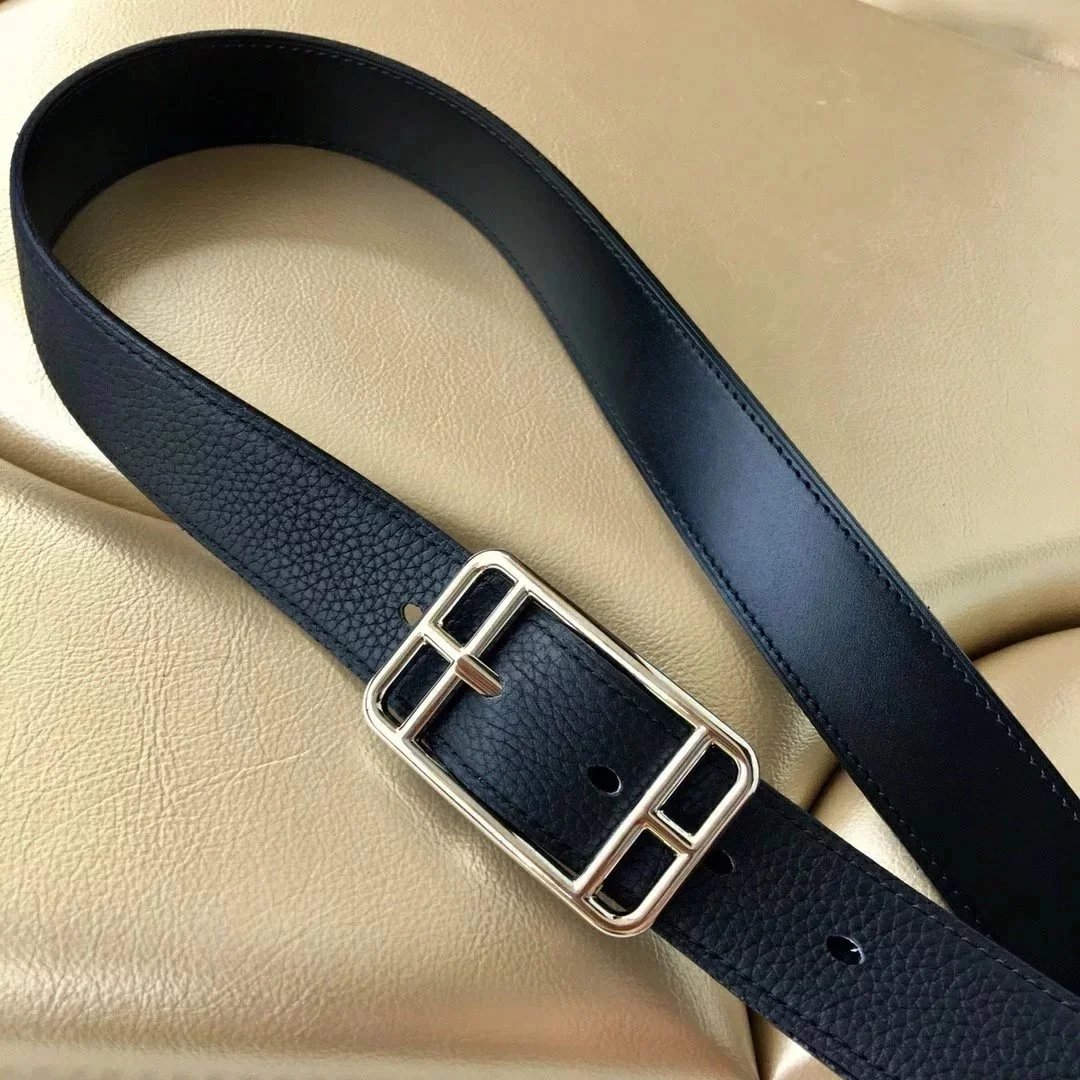 Unbranded Belts Pebbled Leather Pin Buckle Belt image 8