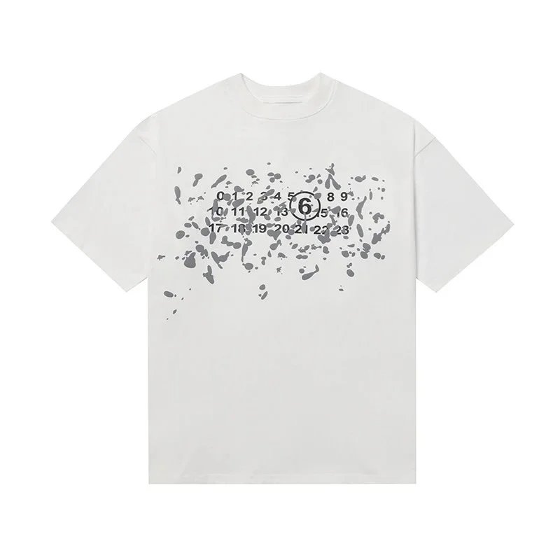 Maison Margiela T-Shirts Crew Neck Graphic — 611 White