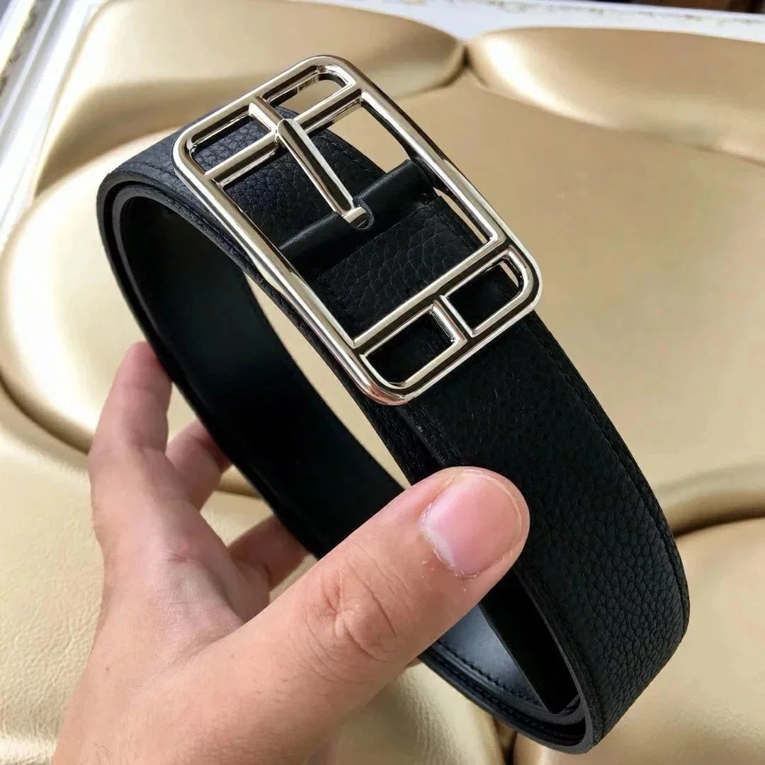 Unbranded Belts Pebbled Leather Pin Buckle Belt image 10