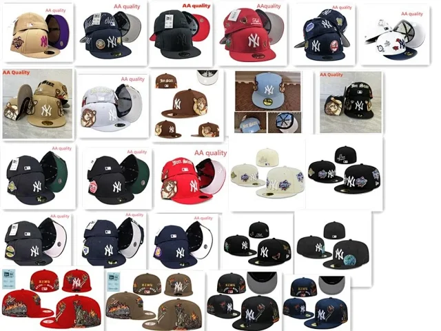 New Era Hats Fitted flat-brim York Yankees cap with embroidered patches product detail image 3