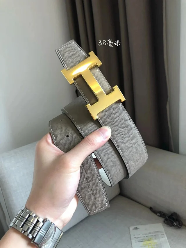 Hermès Belts 38 mm Reversible Leather H-Buckle Belt product detail image 4