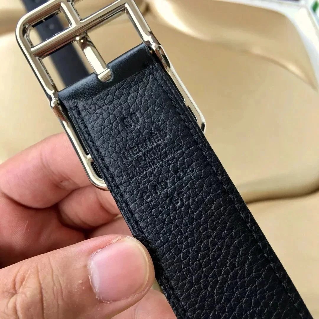 Unbranded Belts Pebbled Leather Pin Buckle Belt image 5