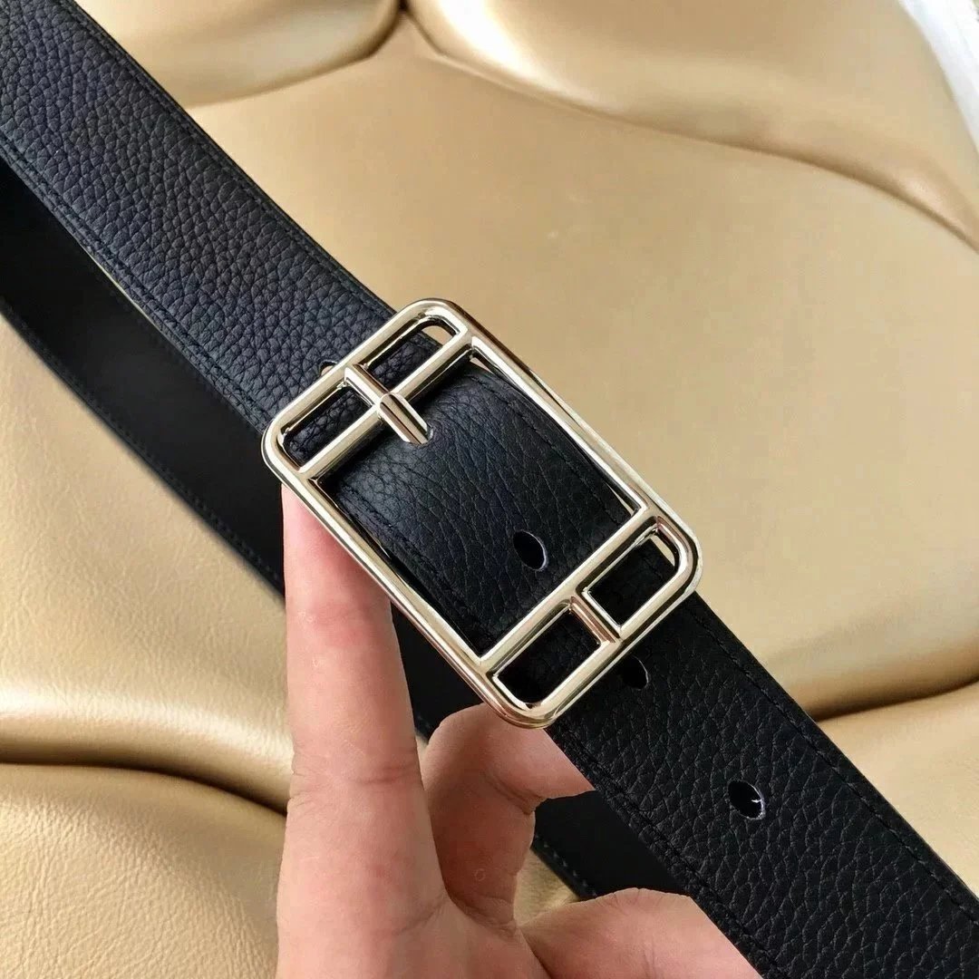 Unbranded Belts Pebbled Leather Pin Buckle Belt image 7