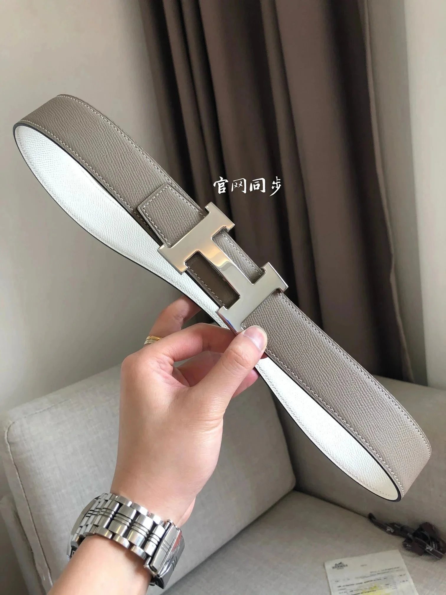 Hermès Belts 38 mm Reversible Leather H-Buckle Belt image 7