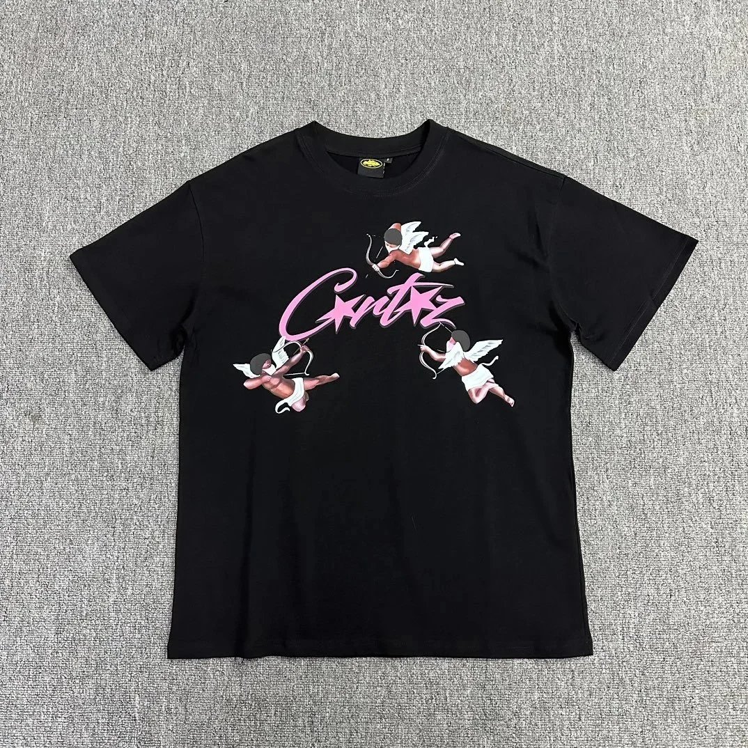 Corteiz T-Shirts Graphic Print — 3118 (Black)