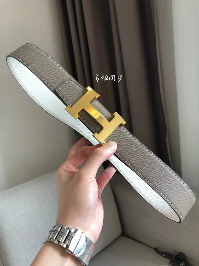Hermès Belts 38 mm Reversible Leather H-Buckle Belt product detail image 3